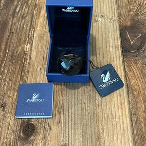 Swarovski Crystal Nirvana Jet Black Dome Ring